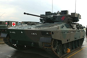 A Type 89 at the JGSDF public information center.