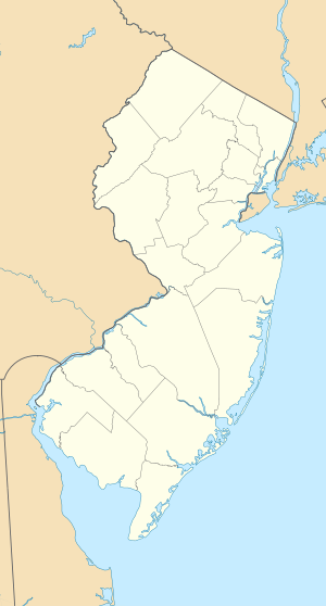The crossing site is on the Delaware River, which marks the eastern border of Pennsylvania and the western border of New Jersey.  It is located north of an elbow in the river, which is the site of Trenton.  Mount Holly is about 18 miles from Trenton, almost directly to the south.