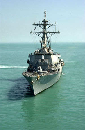 USS Carney in the Persian Gulf.