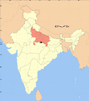 Uttar Pradesh district location map Chitrakoot.svg