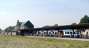 Quedlinburg station with transfer to HSB
