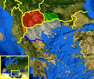 The contemporary geographical region of Macedonia is not officially defined by any international organisation or state. In some contexts it appears to span six states: Albania, Bulgaria, Greece, Kosovo, the Republic of Macedonia and Serbia