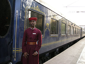 Deccan-odyssey luxury train with my friend.jpg