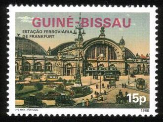 The Hauptbahnhof Briefmarke of Guinea Bissau