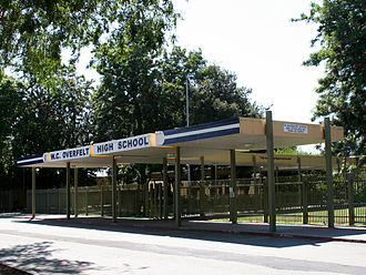 Entrance to William C. Overfelt High School.
