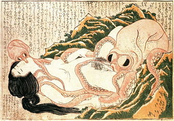 Girl Diver and Octopus; Diver and Two Octopi