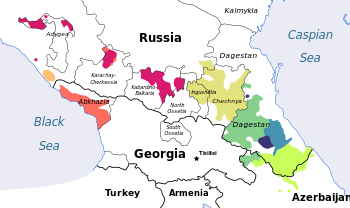 Caucasic languages.svg