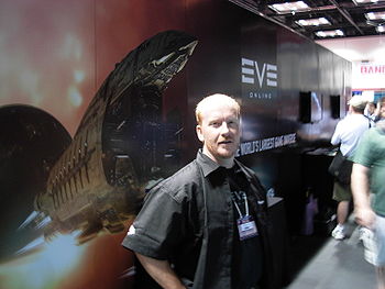 Gen Con Indy 2007 - EVE Online booth and representative.JPG