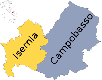 Map of region of Molise, Italy, with provinces-it.svg