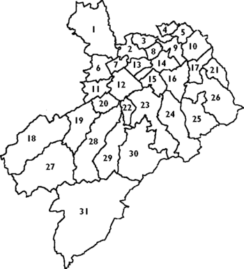 civil parishes of Roxburghshire c 1930