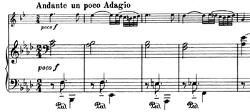 The material from the introduction is seen many times throughout the first movement.