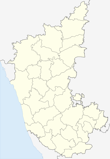 Map of Karnataka showing district borders