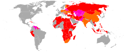 World wide operators of the AK-47