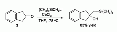 CeCl3 directed alkylation reaction