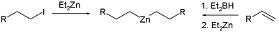 Halogen zinc exchange