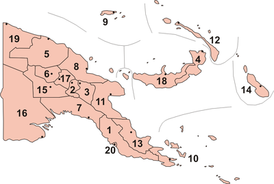 Provinces of Papua New Guinea.