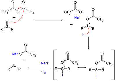 TFAA NaI deoxygenation mechanism