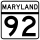 MD Route 92.svg