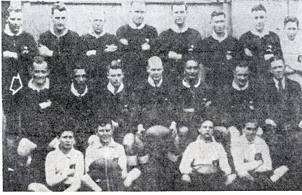New Zealnd Third test team versus England at Carlaw Park August 20th 1932.