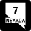 Highway sign for Nevada State Route 7