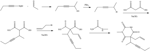 Methohexital synthesis.png