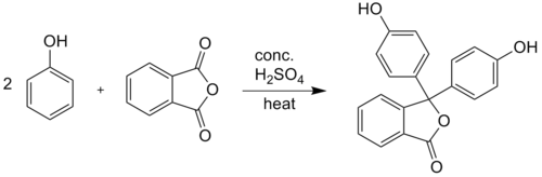 Synthesis of phenolphthalein