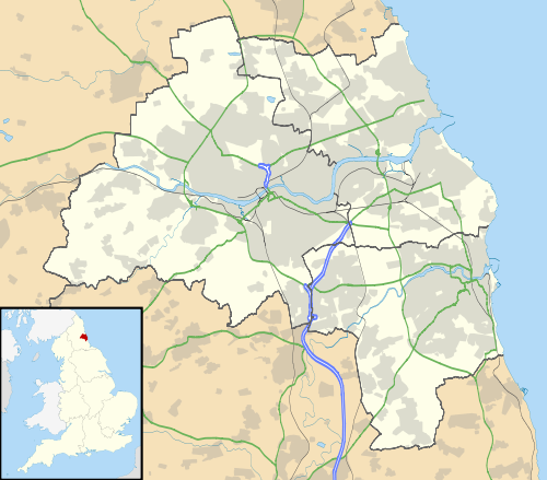 Civil parishes in Tyne and Wear is located in Tyne and Wear