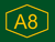 A8 highway logo