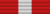 A ribbon 3/8 red, 2/8 white and 3/8 red.
