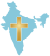 India with cross.svg