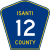 Isanti County Route 12 MN.svg