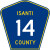 Isanti County Route 14 MN.svg