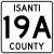 Isanti County Route 19A MN.svg