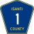Isanti County Route 1 MN.svg