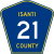 Isanti County Route 21 MN.svg