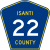 Isanti County Route 22 MN.svg
