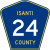 Isanti County Route 24 MN.svg