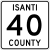 Isanti County Route 40 MN.svg