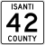 Isanti County Route 42 MN.svg