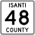Isanti County Route 48 MN.svg