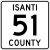 Isanti County Route 51 MN.svg
