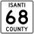 Isanti County Route 68 MN.svg