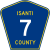 Isanti County Route 7 MN.svg