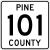 Pine County Route 101 MN.svg