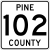 Pine County Route 102 MN.svg