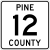 Pine County Route 12 MN.svg