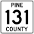 Pine County Route 131 MN.svg