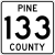 Pine County Route 133 MN.svg