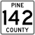 Pine County Route 142 MN.svg