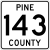 Pine County Route 143 MN.svg